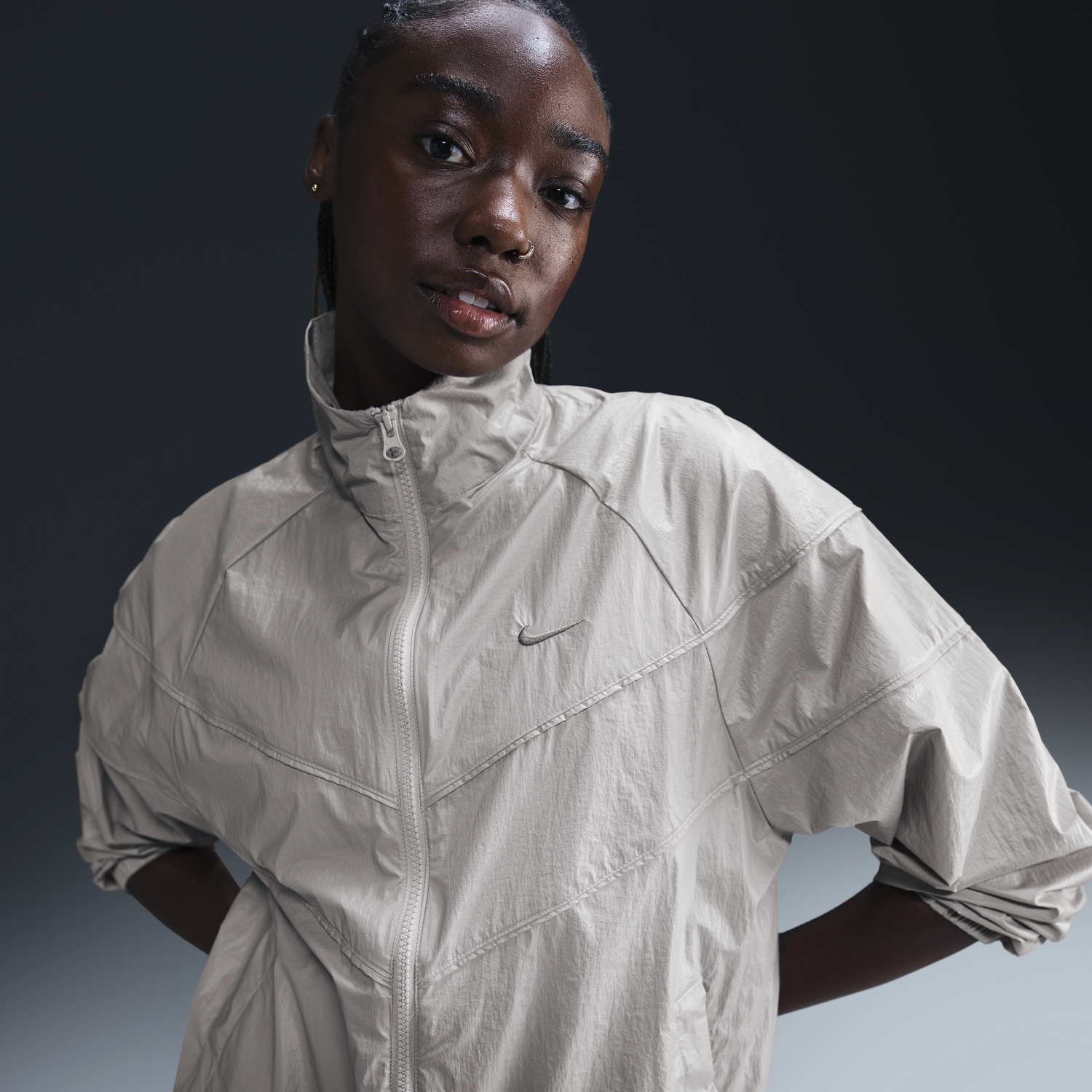 Vetrovka Nike Windrunner Woven Jacket Šedá | HM9760-014, 0