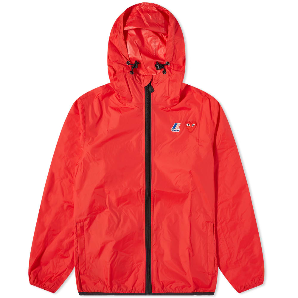 Parka Comme des Garçons K-Way x Full Zip Packable Jacket Červená | P1J501-2, 0