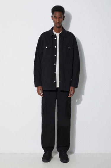 Cargo nohavice Marcelo Burlon Cross Cotton Cargo Pants Čierna | CMCF014S24FAB0011001, 1