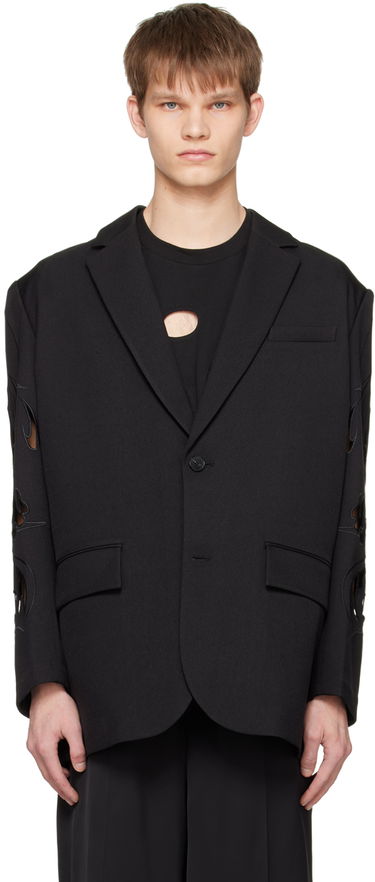 Bunda Feng Chen Wang Feng Chen Wang Phoenix Cutout Blazer Čierna | FUS15JK07, 0