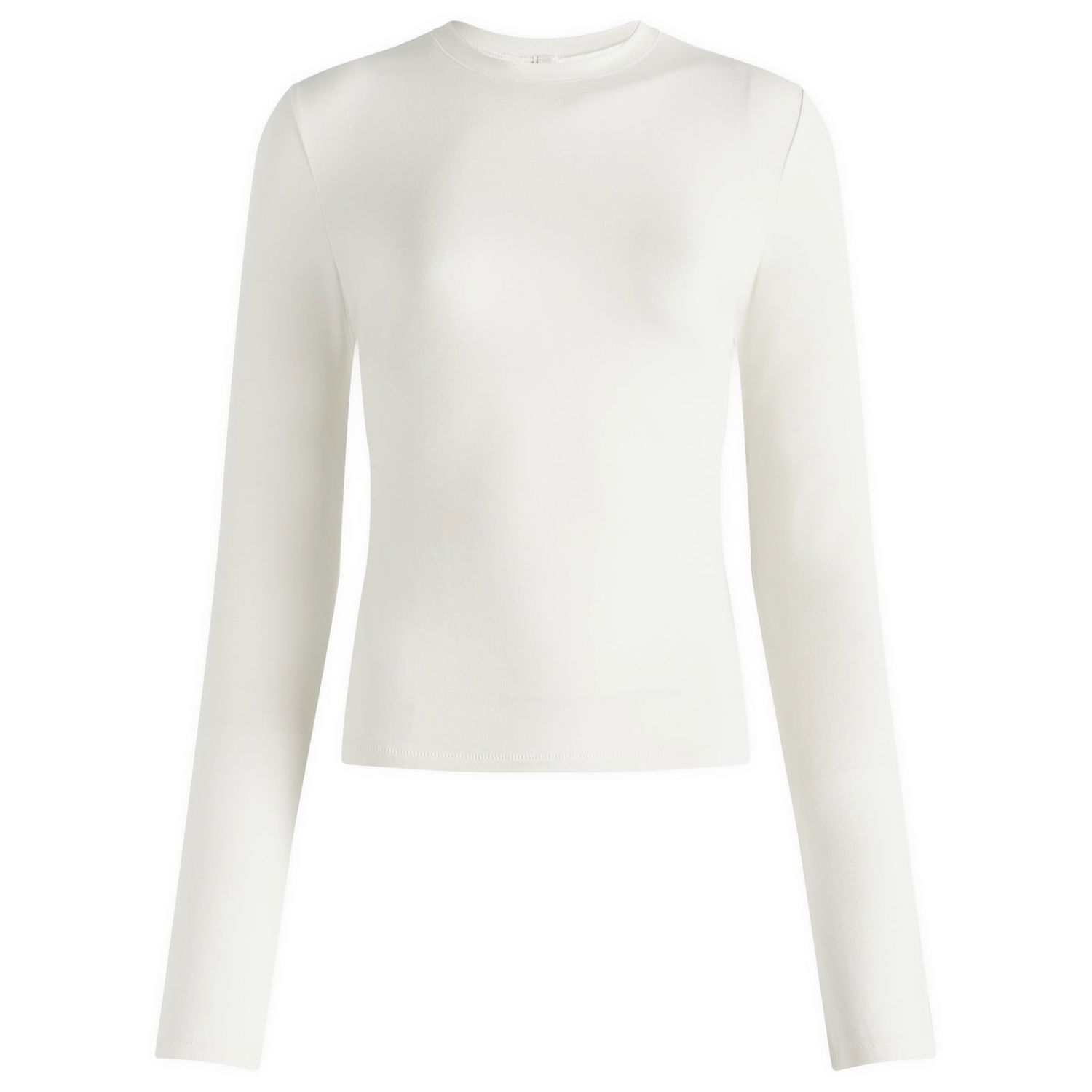 Tričko SKIMS SKIMS Cotton Jersey Long Sleeve T-Shirt, Size Medium Biela | AP-TSH-0647-MBL, 0