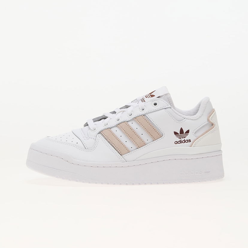 Tenisky a topánky adidas Originals Forum Bold Stripes W Ftw White/ Wonder Taupe/ Preloved Brown Biela | ID1284