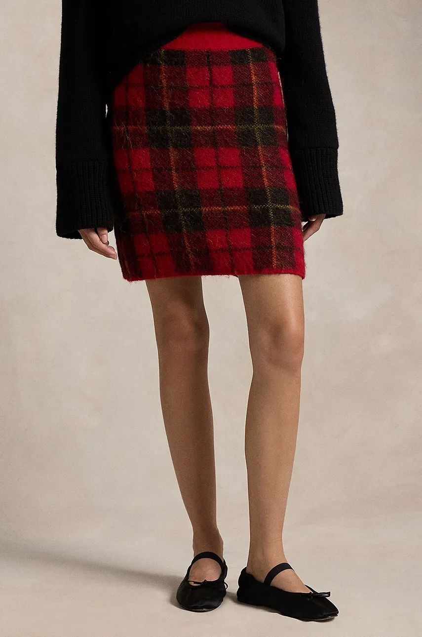 Sukňa Polo by Ralph Lauren Red Mini Plaid Skirt Červená | 211947923, 1