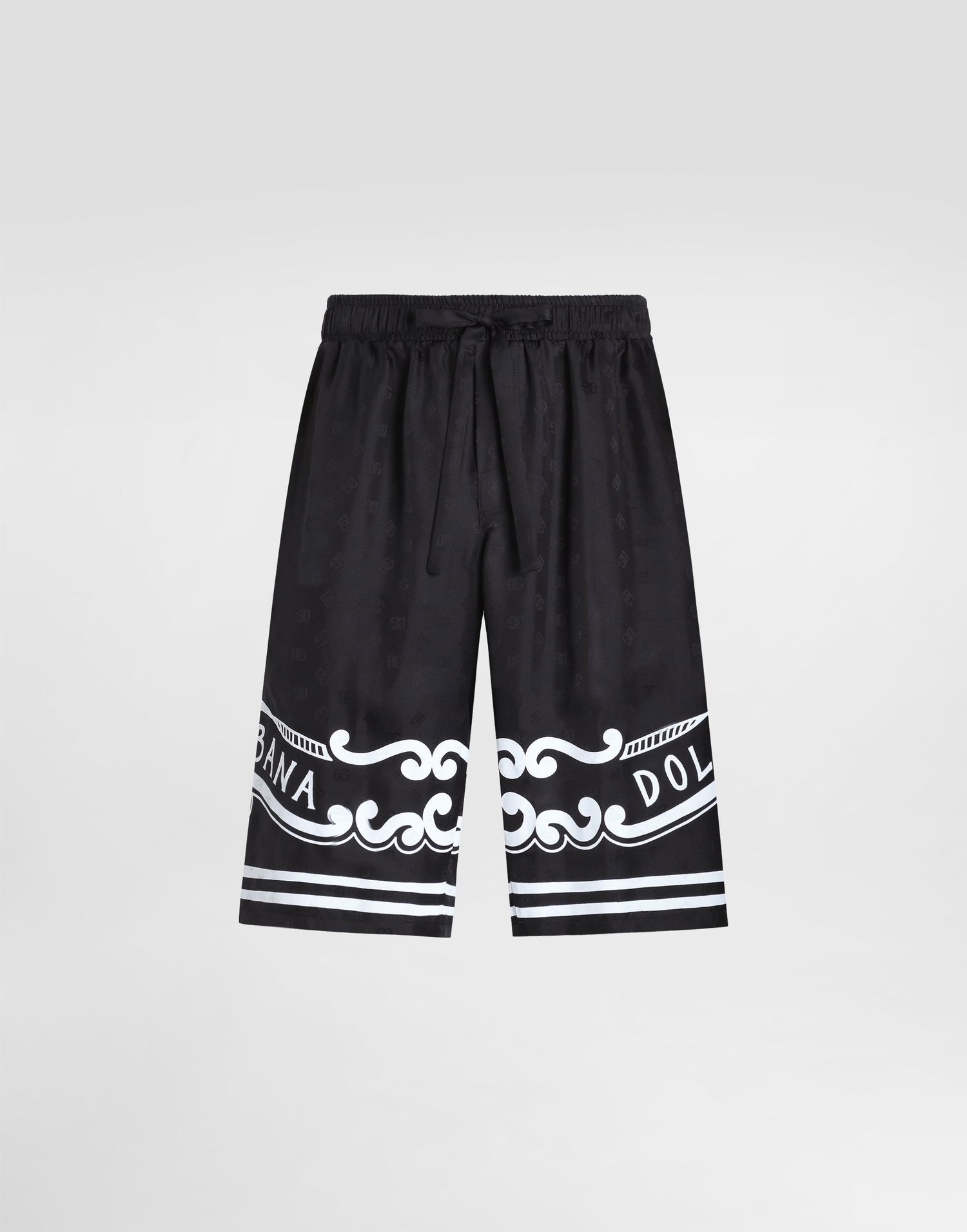 Šortky Dolce & Gabbana Dolce & Gabbana Silk Shorts with Bandanna Print Čierna | GV37ATGI979N0000, 0