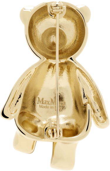 Spona Max Mara Max Mara Crystal Embellished Bear Brooch Metalická | 2424756102600 MM02593, 1