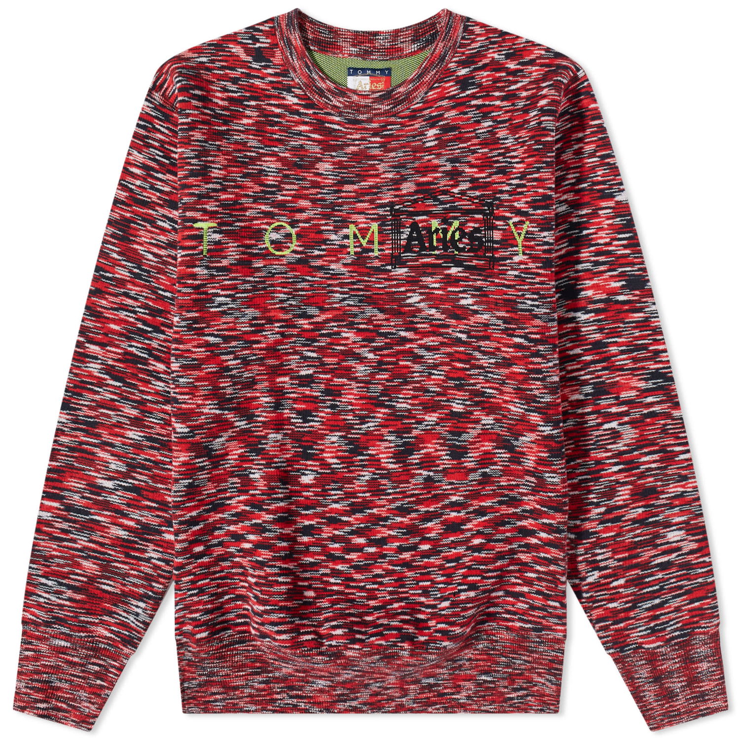 Sveter Tommy Hilfiger Logo Crew Sweat x Aries Červená | DM0DM16547DW5, 0