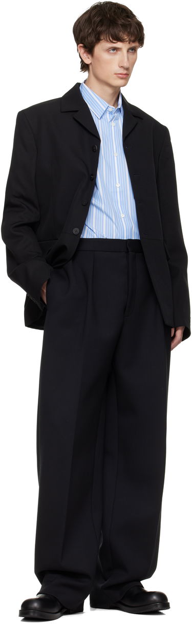 Nohavice Jacquemus 'The Citta' Pleated Tailored Trousers Čierna | 25HPAM00536AW00695, 3