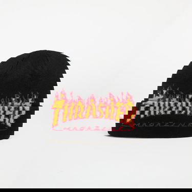 Kulicha Thrasher Thrasher Flame Fold Beanie Čierna | 145583BL, 0