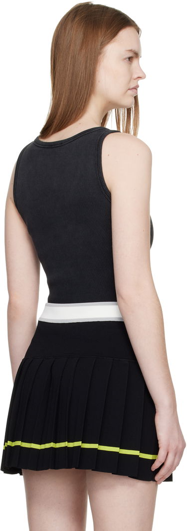 Tielko Casablanca Corrosion Ribbed Tank Top Čierna | W-SP26-JTS-039-01, 2