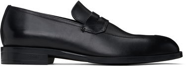 Tenisky a topánky BOSS BOSS Leather Penny Loafers Čierna | 50541699, 0