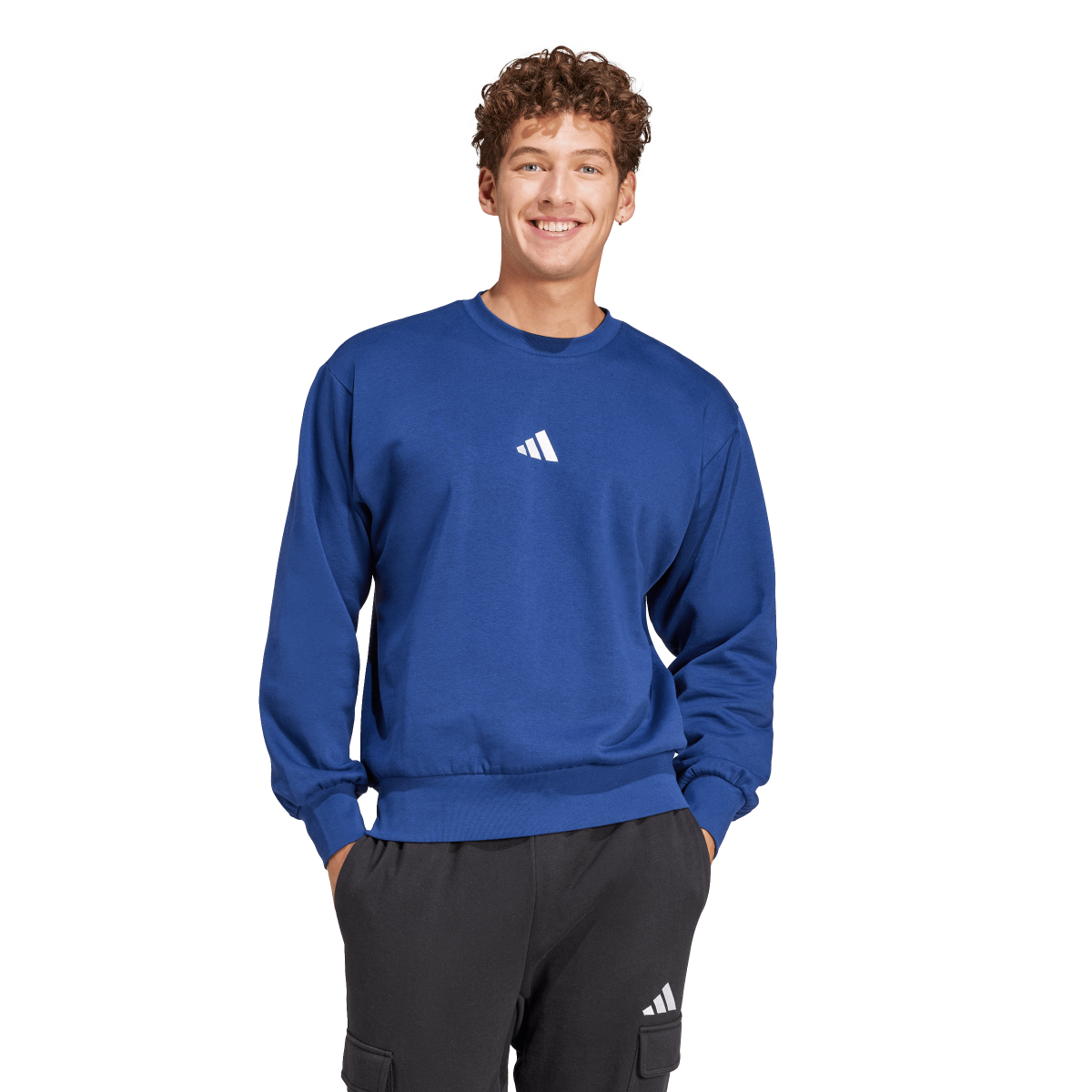 Mikina adidas Originals Feelcozy Sweatshirt Modrá | JE3792, 0