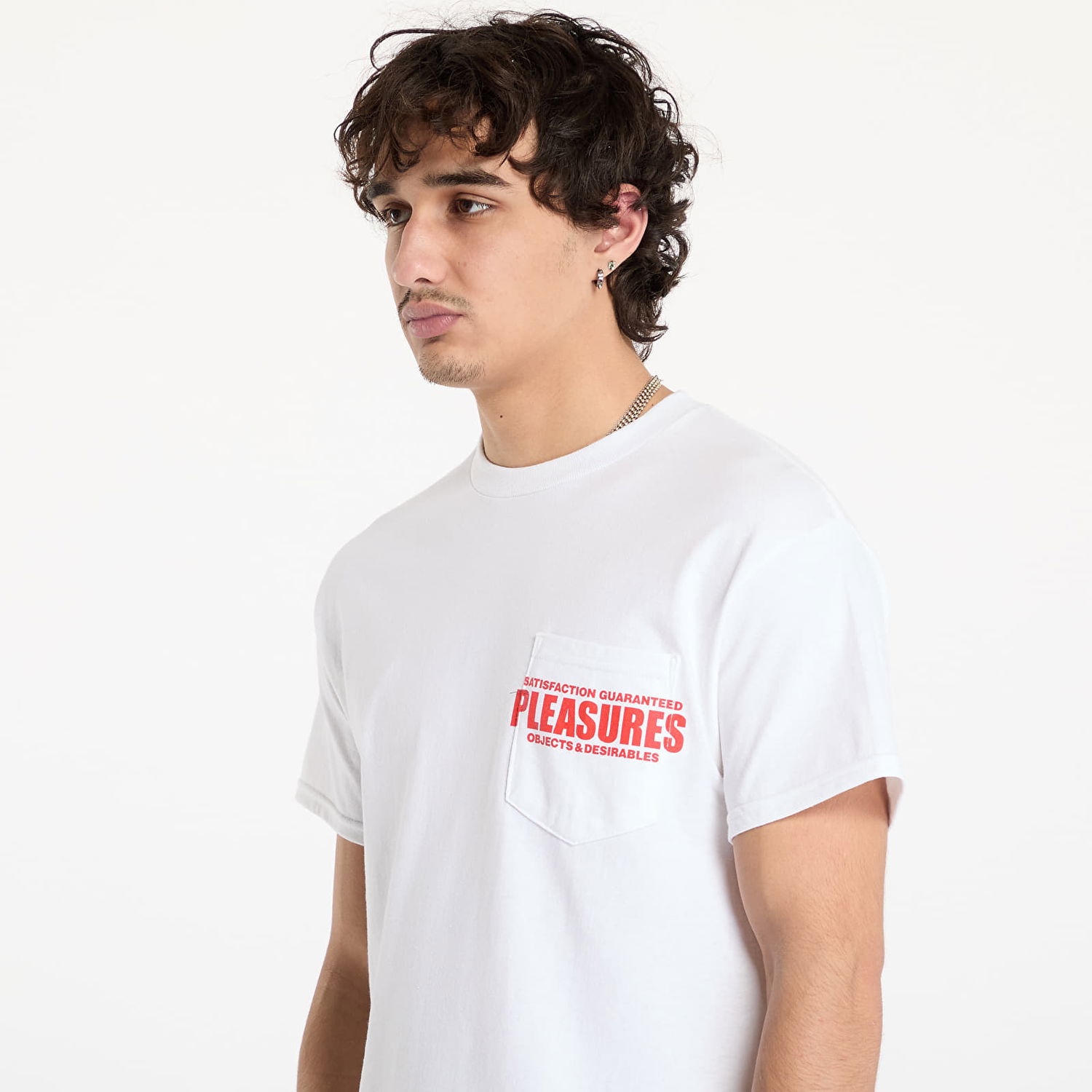 Tričko Pleasures Staff Pocket Biela | P24W044 WHITE, 1