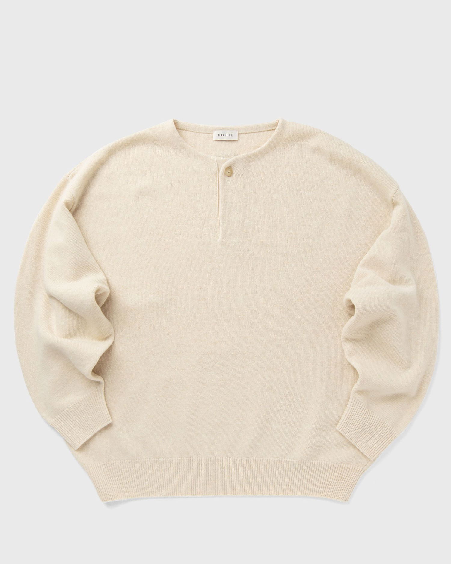 Sveter Fear of God Henley Knit Sweater Béžová | FG25FW20-202LAW-001, 0