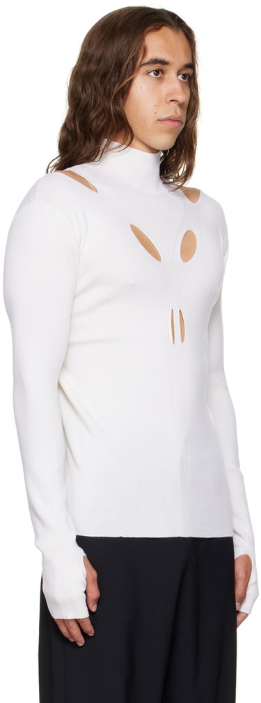 Sveter Dion Lee Cutout Turtleneck Top Biela | C7079P22, 1