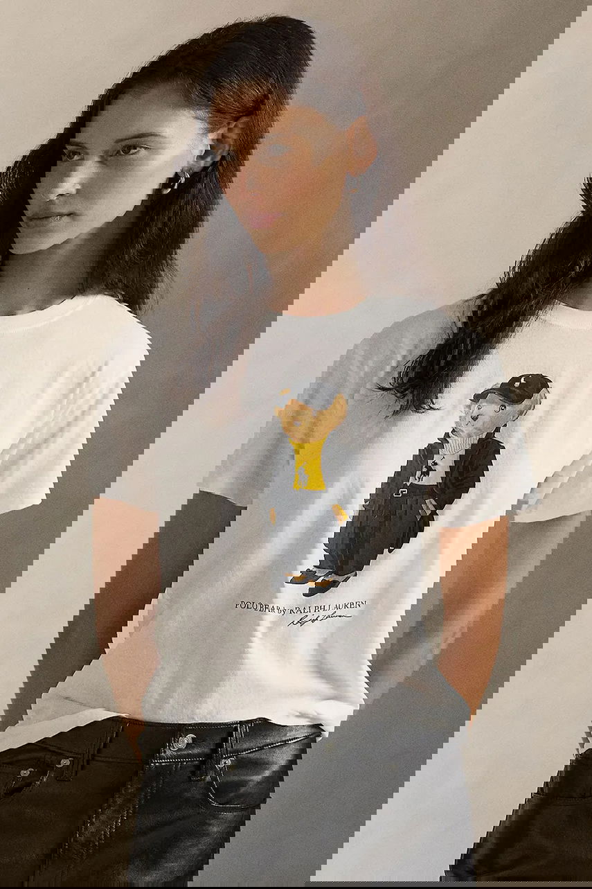 Tričko Polo by Ralph Lauren Polo Bear Graphic Short-Sleeve T-Shirt Biela | 211A87615, 0