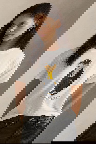 Tričko Polo by Ralph Lauren Polo Bear Graphic Short-Sleeve T-Shirt Biela | 211A87615, 0