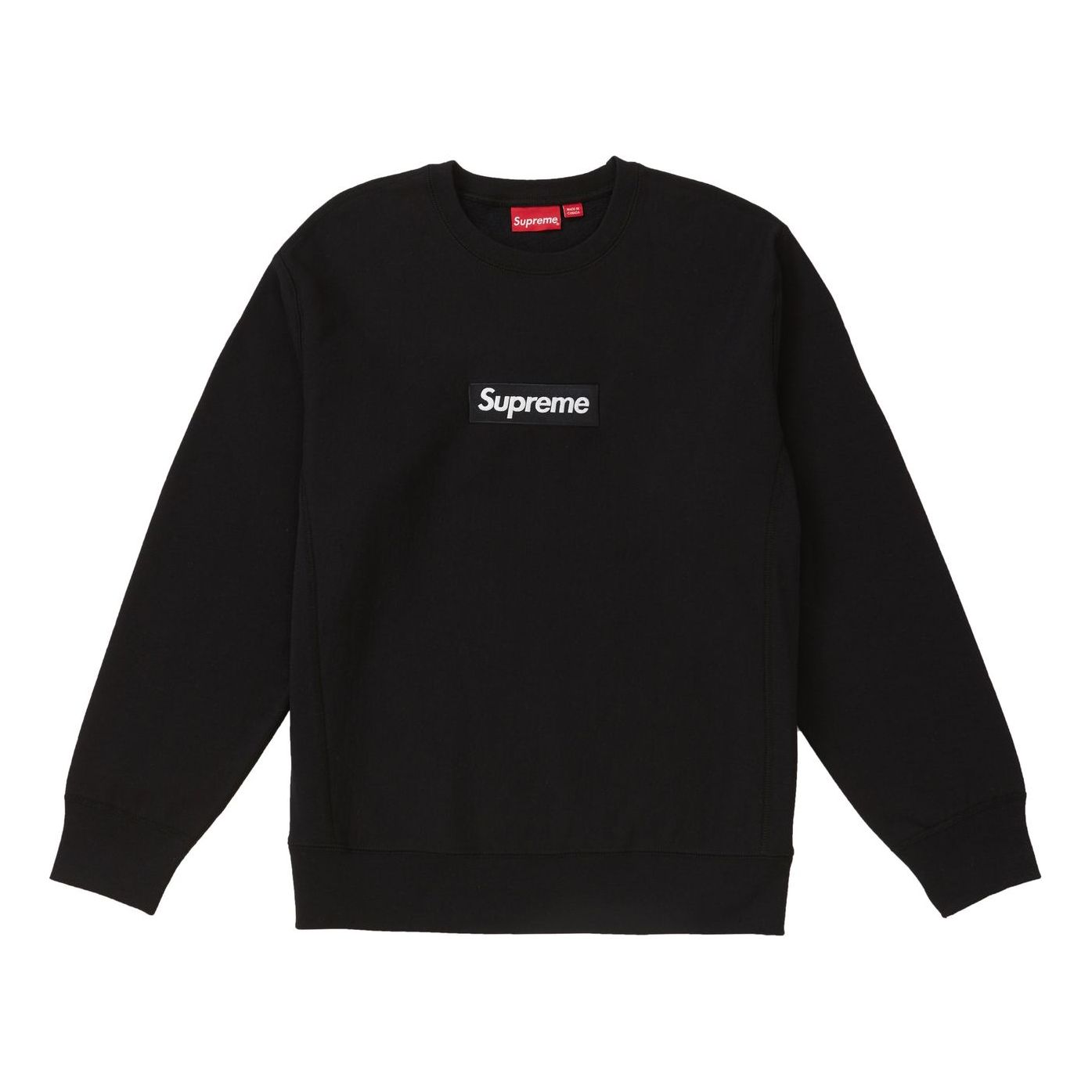 Sveter Supreme Supreme FW18 Box Logo Crewneck Pullover Fleece Lined Čierna | SUP-FW18-1070, 0
