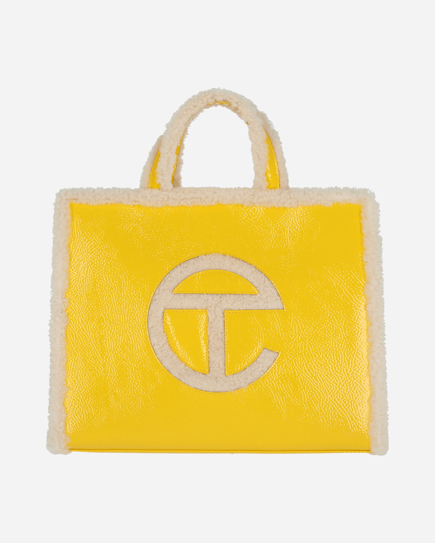 Tote bag UGG Telfar Medium Crinkle Leather Shopper "Taxi" Žltá | 1155851 TAX, 0