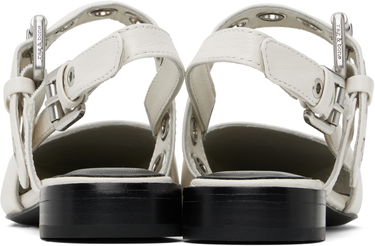 Starostlivosť o obuv rag & bone Rag & Bone Moto Astra Leather Slingback Slippers Biela | WFF25SF1013LE13, 1