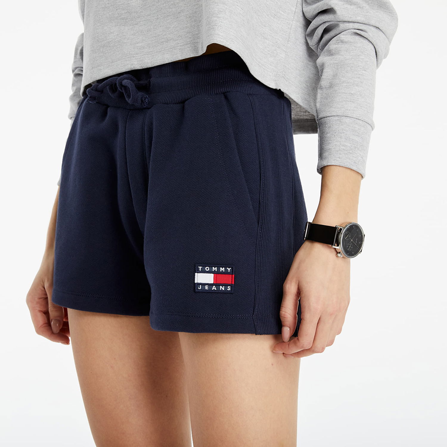 Šortky Tommy Hilfiger TBadge Sweatshorts Navy | DW0DW09754 C87, 1