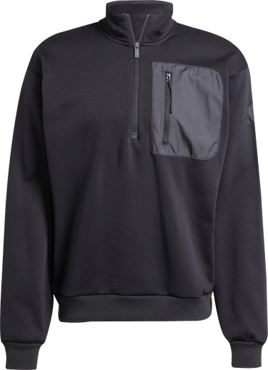Mikina adidas Originals adidas City Escape Fleece Half-Zip Sweatshirt Čierna | jf3290, 0