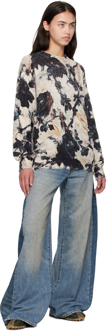 Sveter R13 R13 Printed Boyfriend Sweater Rôznofarebný | R13WY199-Y220A, 3