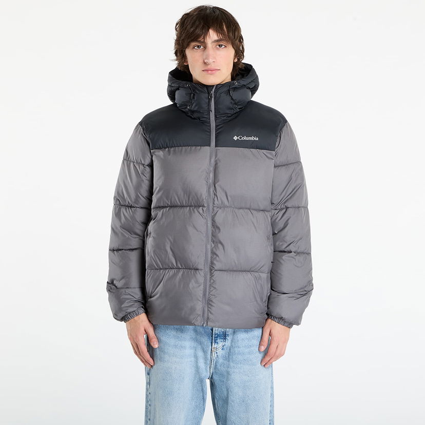 Prešívaná bunda Columbia Puffect II Hooded Jacket City Grey/ Black Šedá | 2086851023