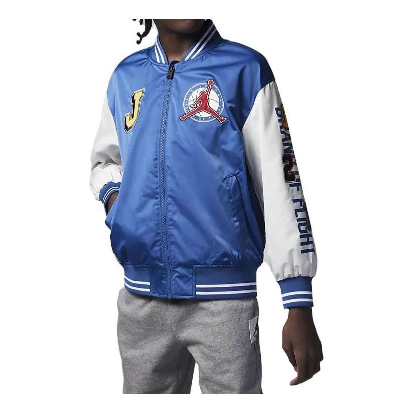 Bomber bunda Jordan Air Jordan Flight Jacket Modrá | FJ5347-485, 0