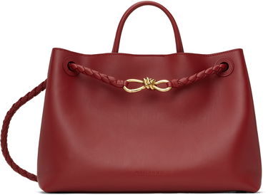 Kabelka Bottega Veneta Bottega Veneta Andiamo Leather Shoulder Bag Červená | 810214 V4O94, 0