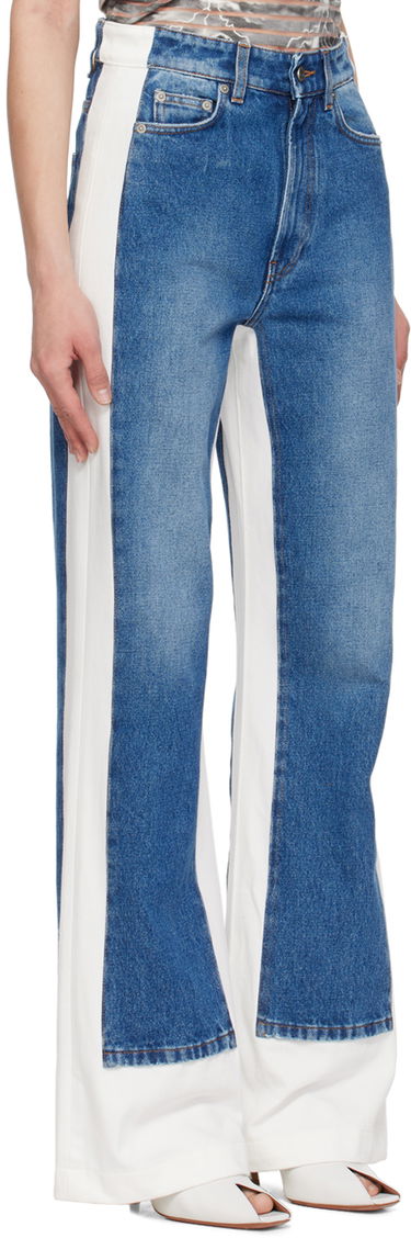 Džínsy Jean Paul Gaultier Gaultier Paneled Flare Jeans Modrá | 24/25-F-JE125I-D013-5701, 1