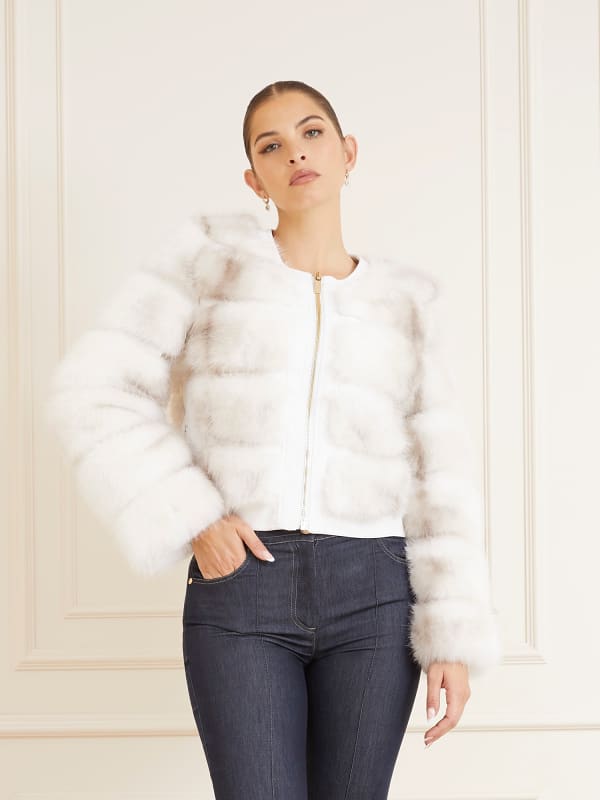 Faux Fur Cropped Jacket