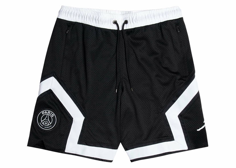 Šortky Jordan Jordan x Paris Saint Germain Diamond Corto Shorts Black/White Čierna | BQ8376-010