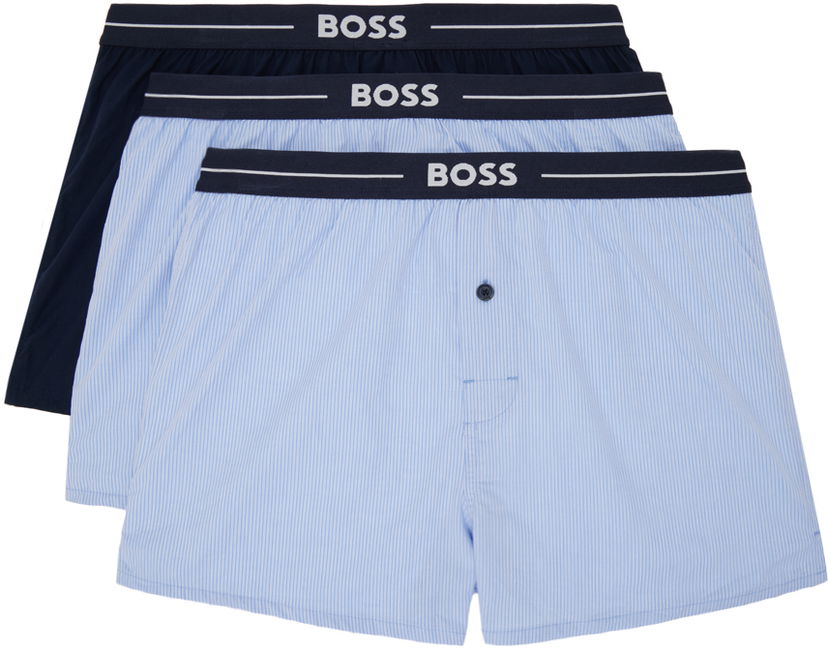 Boxerky BOSS Three-Pack Boxers Modrá | 50505677