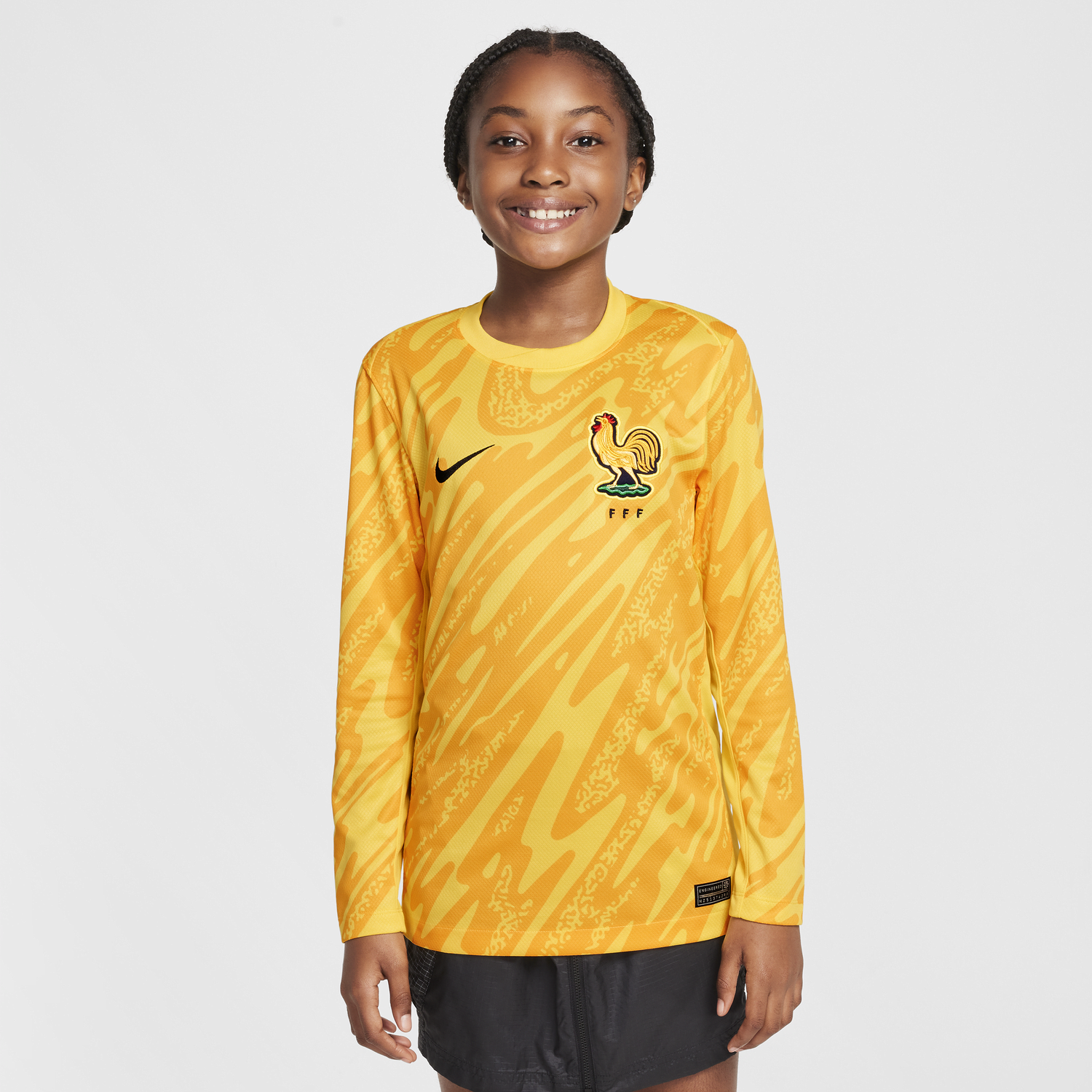 Dres Nike FFF Stadium 2024/25 Dri-FIT Replica Goalkeeper Jersey Žltá | FJ1585-720, 1