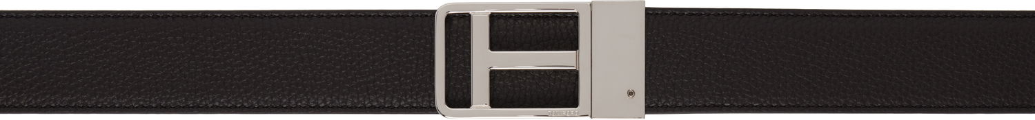 Opasok Tom Ford TOM FORD Small Grain Leather Framed T Belt Čierna | TB276-LCL236S, 0