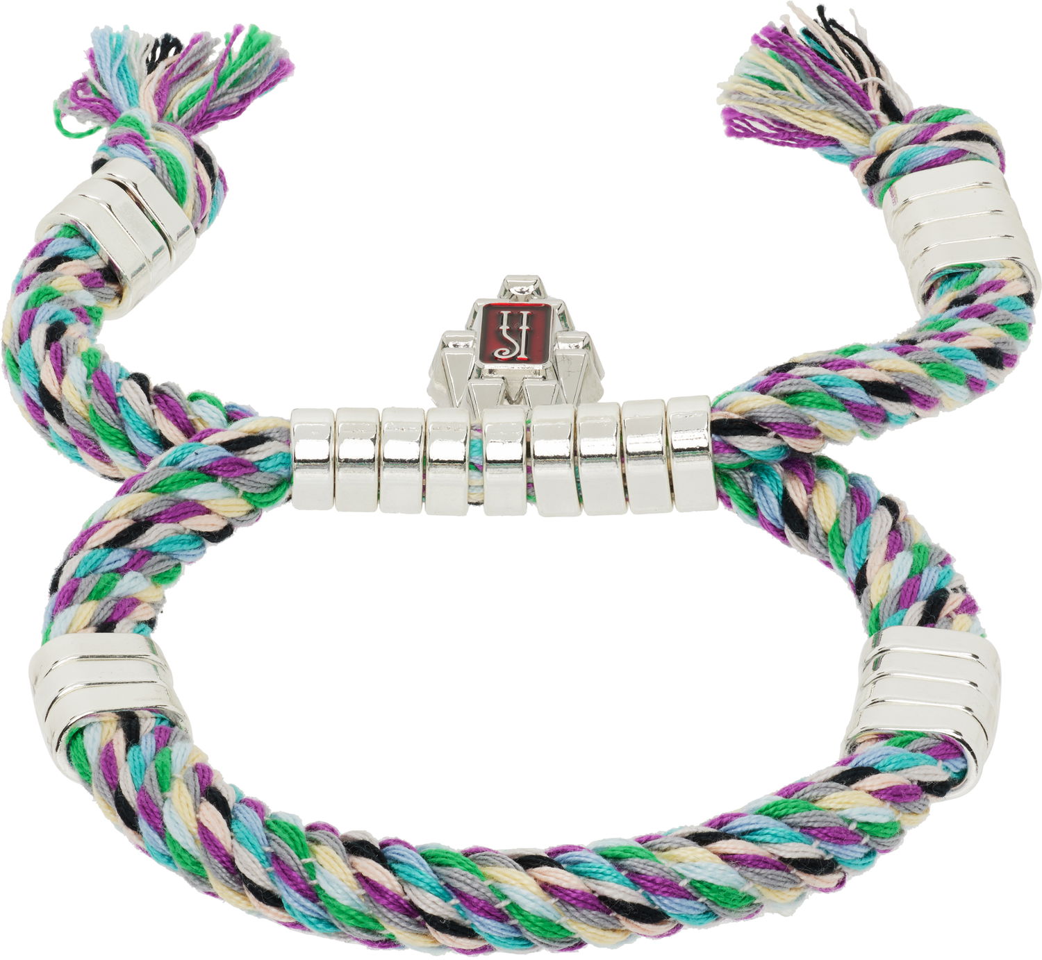 Náramok KIKO KOSTADINOV Kiko Kostadinov Sable Arms Braided Rope Bracelet with Pendant Rôznofarebný | KKWAW25BR02-203, 1