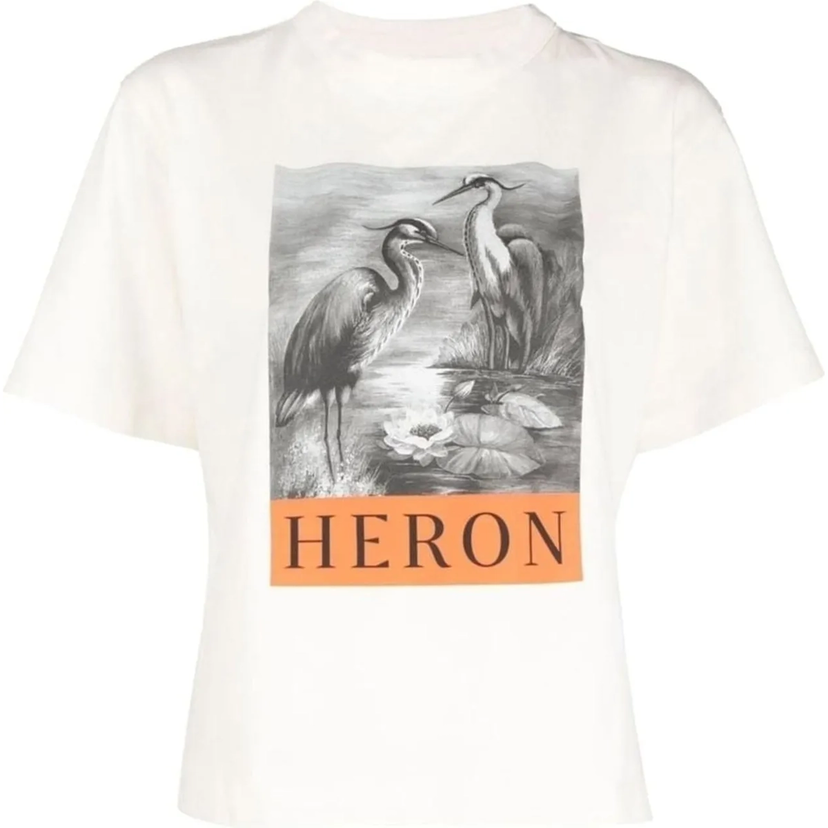 Tričko HERON PRESTON Heron Preston NF Heron T-Shirt, Size M Biela | hwaa032c99jer003