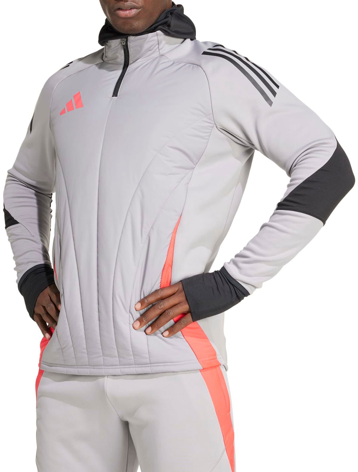 Mikina adidas Originals Tiro 24 Competition Padded Half-Zip Winter Top Šedá | iy0121, 0