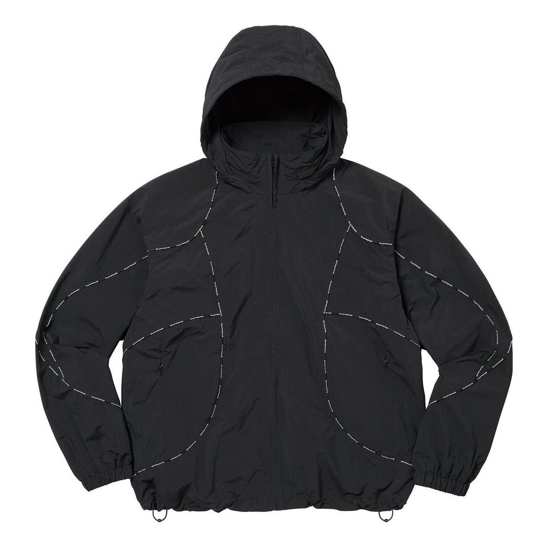 Vetrovka Supreme Piping Logo Hooded Track Jacket Čierna | SUP-FW23-065, 0