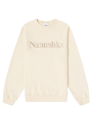 Mikina Nanushka Remy Logo Crew Sweat Béžová | NM21RSSW01071