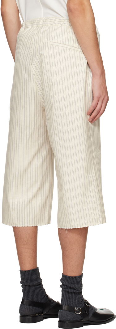 Šortky Maison Margiela Maison Margiela Striped Lounge Shorts Béžová | S50MU0080 S76507, 2