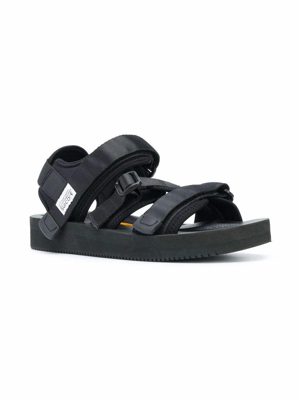 Black Polyester Sandals