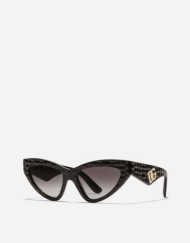 Slnečné okuliare Dolce & Gabbana Dolce & Gabbana Crossed Texture Sunglasses New Arrivals Čierna | VG443BVP88G9V000, 1