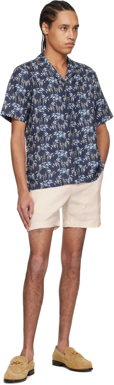 Košeľa Orlebar Brown Orlebar Brown Maitan Linen Shirt Navy | 280306, 3