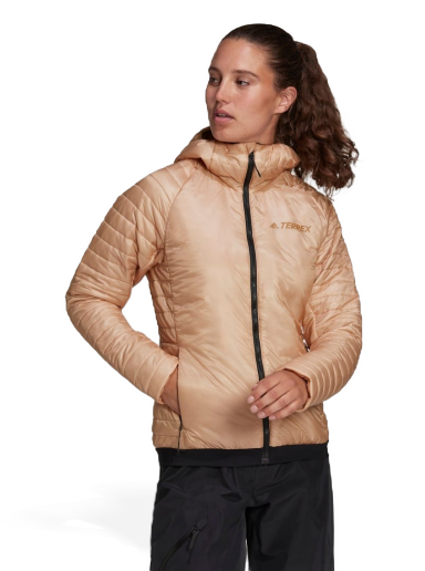 Bunda adidas Originals Terrex Techrock Primaloft Insulated Padded Hooded Jacket Béžová | H28202