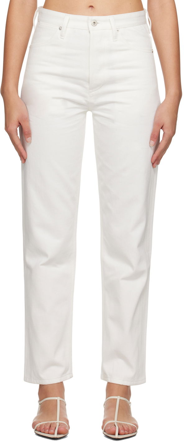 Džínsy Jil Sander Five-Pocket Jeans Biela | J04KA0103_J46544, 0