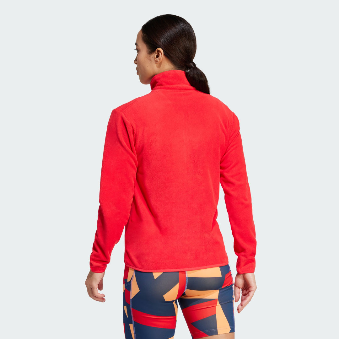 Bunda adidas Performance Terrex Fleece Full-Zip Jacket Červená | JF9059, 1