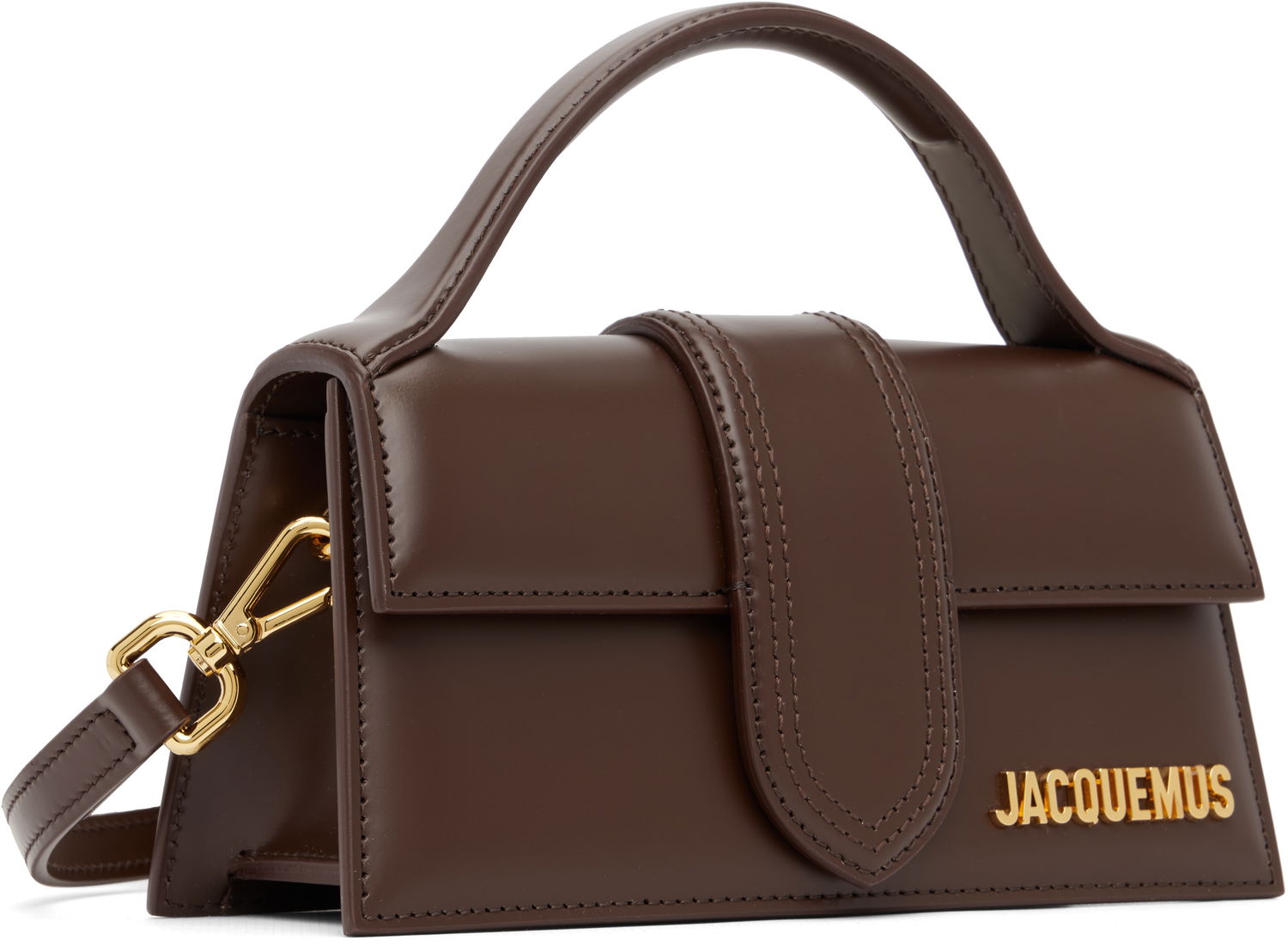 Kabelka Jacquemus 'The Bambino' Leather Flap Top-Handle Bag Hnedá | 23EBAW00006BC01A01, 1