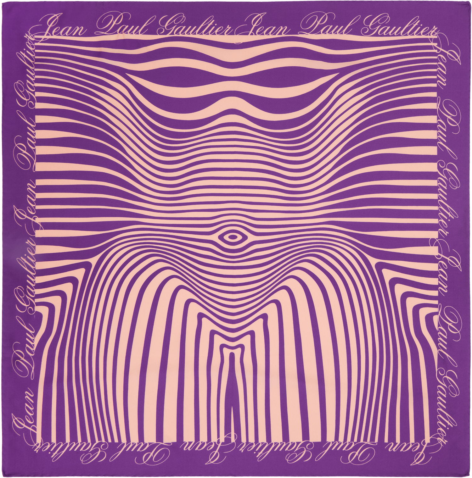 Šál Jean Paul Gaultier 'The Body Morphing Marinière' Scarf Fialová | 25/33-U-EC052-C573-0100, 0