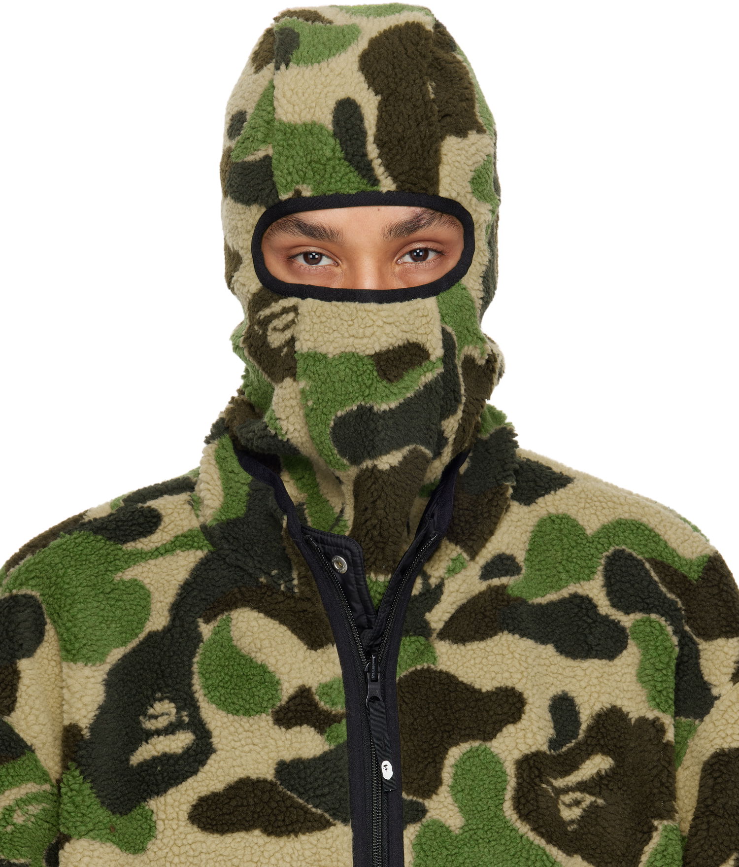 Mikina BAPE BAPE ABC Camo Boa Fleece Balaclava Zelené | 001HTK801007M, 0